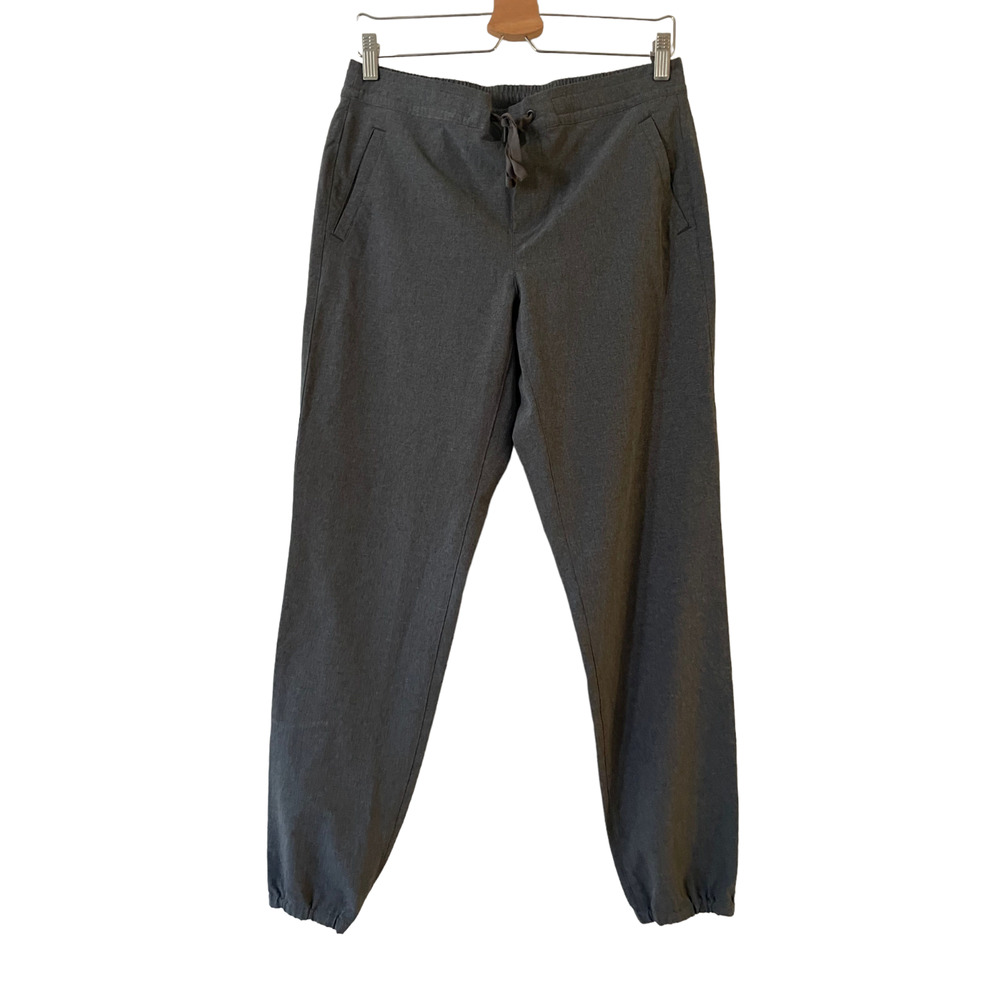 Eddie Bauer Size S Womens Pull On Drawstring Pants Hiking Outdoor Pockets Gray